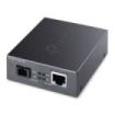 TP-Link Omada FC111PB-20 Convertidor de Fibra a RJ45 - Fibra hasta 20km - Velocidad hasta 100Mbps - Ethernet - Tecnologia WDM - Color Gris Oscuro