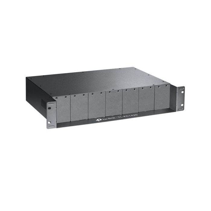 TP-Link Omada FC1420 Chasis Bastidor para 14 Bahias - 19 Pulgadas - 2 Ventiladores - Altura 2U - Color Gris Oscuro