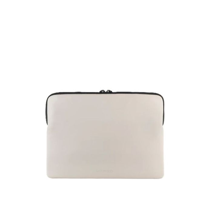 Tucano Gommo Sleeve Funda Portatil 15,6" - Material Engomado Impermeable - Bolsillo para Accesorios - Color Gris