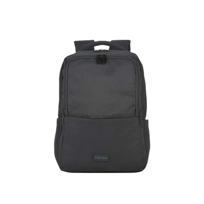 Tucano Sirio Mochila Portatil 15,6" - Banda para Trolley - Bolsillos para Botella y Paraguas - Color Negro