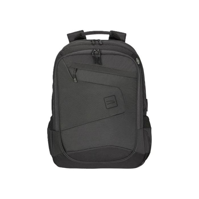 Tucano Lato Mochila Portatil 17" - Respaldo y Correas Acolchados - Doble Compartimento - Bolsillos para Botella y Paraguas - Color Negro