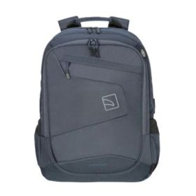 Tucano Lato Mochila Portatil 17" - Respaldo y Correas Acolchados - Doble Compartimento - Bolsillos para Botella y Paraguas - Color Azul