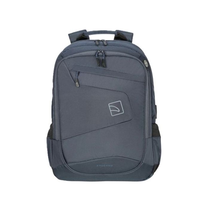 Tucano Lato Mochila Portatil 17" - Respaldo y Correas Acolchados - Doble Compartimento - Bolsillos para Botella y Paraguas - Color Azul