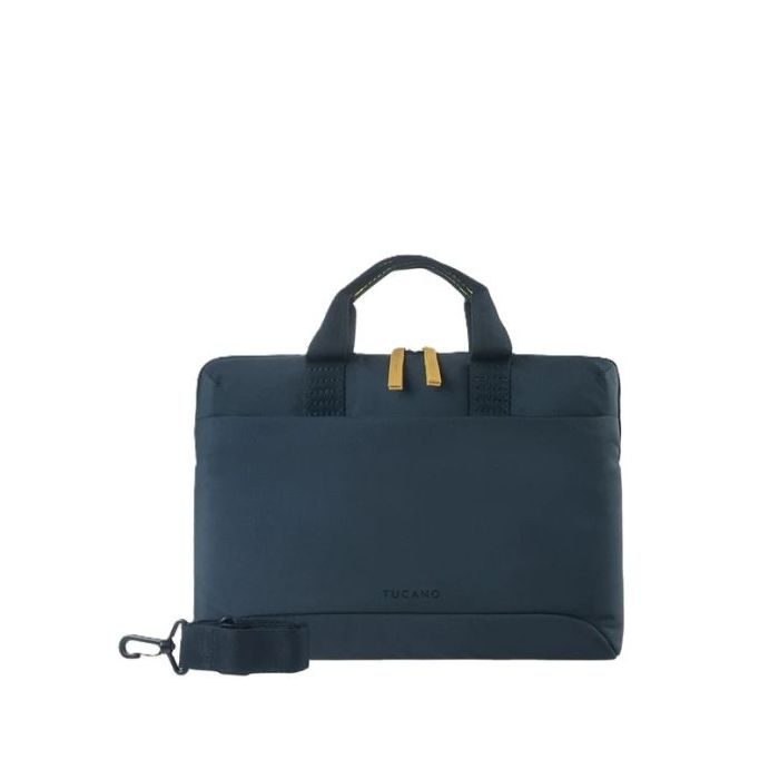 Tucano Smilza Maletin Portatil 15,6" - Tamaño Slim - Sistema Anti-Choques - Mango Doble - Color Azul