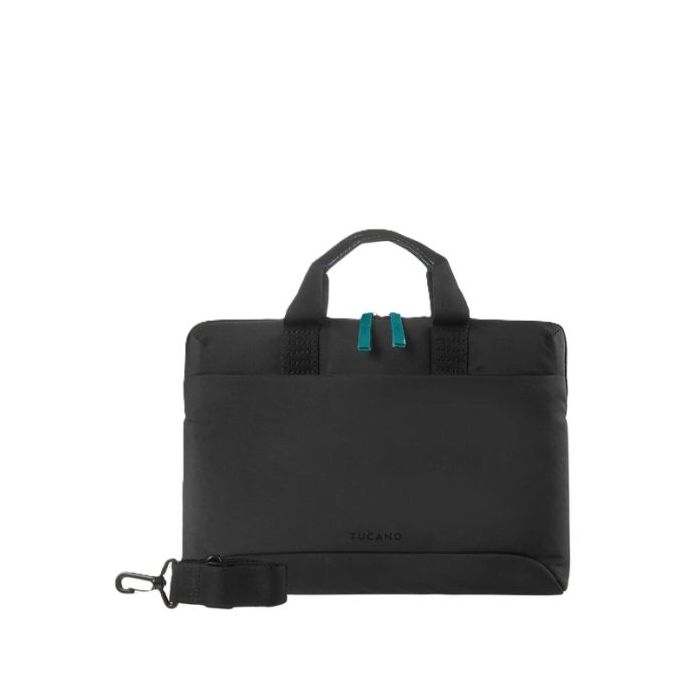 Tucano Smilza Maletin Portatil 15,6" - Tamaño Slim - Sistema Anti-Choques - Mango Doble - Color Negro