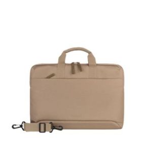 Tucano Smilza Maletin Portatil 15,6" - Tamaño Slim - Sistema Anti-Choques - Mango Doble - Color Beige