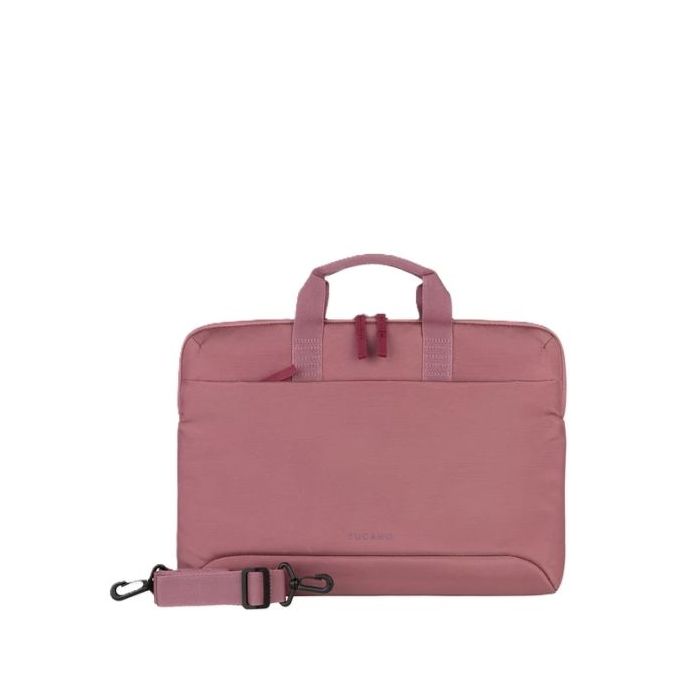 Tucano Smilza Maletin Portatil 15,6" - Tamaño Slim - Sistema Anti-Choques - Mango Doble - Color Rosa