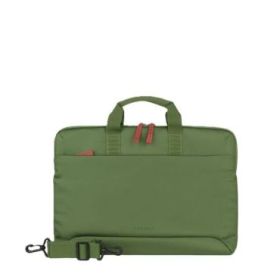 Tucano Smilza Maletin Portatil 15,6" - Tamaño Slim - Sistema Anti-Choques - Mango Doble - Color Verde