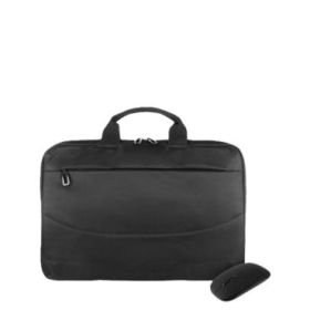Tucano Idea Maletin Portatil 15,6" + Raton Inalambrico - Tamaño Slim - Interior Acolchado - Color Negro