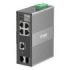 TP-Link Omada IES206G Switch 6 Puertos - Gestionado - 4xRJ45 1Gbps - 1xRJ45/SFP 1Gbps - 1xSFP 1Gbps - Soporta QOS - Conmutacion hasta 12Gbps - Color Gris Oscuro