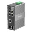 TP-Link Omada IES206G Switch 6 Puertos - Gestionado - 4xRJ45 1Gbps - 1xRJ45/SFP 1Gbps - 1xSFP 1Gbps - Soporta QOS - Conmutacion hasta 12Gbps - Color Gris Oscuro