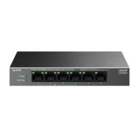 TP-Link LS106LP LiteWave Switch 6 Puertos RJ45 100Mbps - No Administrado - 4x PoE - Recuperacion Automatica - Carcasa Metalica - Color Negro