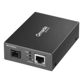 TP-Link Omada MC212CS-20 Convertidor de Fibra a RJ45 - Fibra hasta 20km - Velocidad hasta 1Gbps - Ethernet - Tecnologia WDM - Color Gris Oscuro