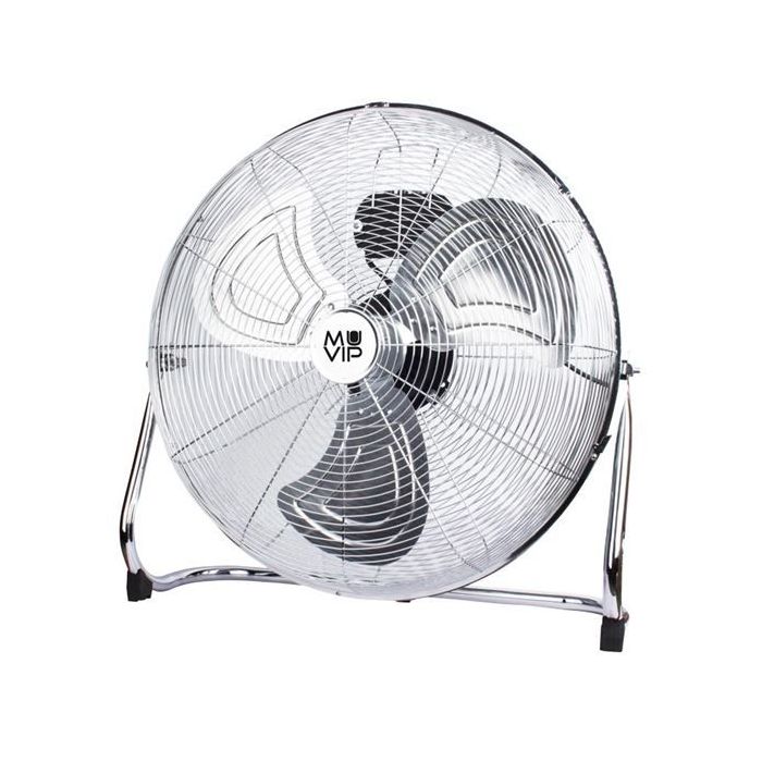 Muvip Ventilador Industrial de Suelo - 140W - 3 Velocidades - Color Plata