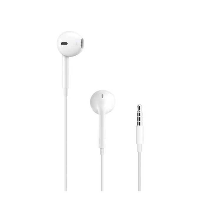 Apple EarPods Auriculares Binaurales - Microfono Integrado - Control de Volumen - Jack 3.5mm - Color Blanco