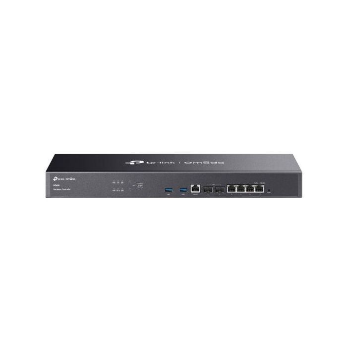 TP-Link Omada OC400 Controlador de Red Inteligente - Gestion Remota con Acceso Gratuito a la Nube - 2xUSB 3.0 - 4xRJ45 - Fuentes de Alimentacion Redundantes - Color Negro