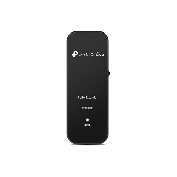 TP-Link Omada POE10E Extensor PoE+ - 20W - Cobertura hasta 250m - Velocidad hasta 100Mbps - Plug and Play - Color Negro