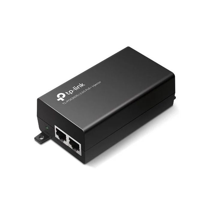 TP-Link Omada POE260S Inyector PoE - 30W - Velocidad hasta 2.5Gbps - Incluye Accesorios - WiFi - Ethernet - Deteccion Automatica - Fuente de Alimentacion Integrada - Color Negro