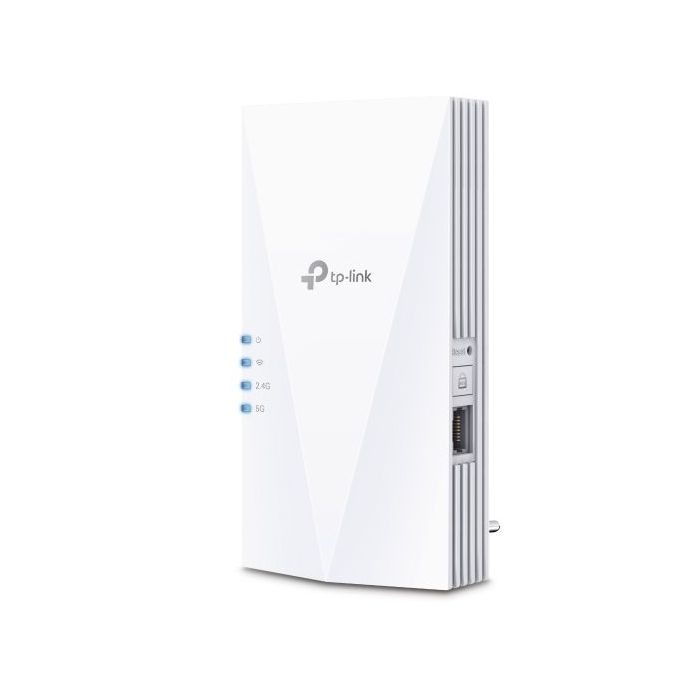 TP-Link RE780X Extensor WiFi 6 de Doble Banda - Velocidad 3Gbps - Configuracion Sencilla con WPS o App - WiFi AX3000 - Ethernet - Color Blanco
