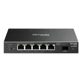 TP-Link Omada SG2206MP Switch 5 Puertos - Capa 2 - 4xRJ45 PoE+ 1Gbps - 1xRJ45 1Gbps - Soporta QOS - Conmutacion hasta 12Gbps - Carcasa Metalica - Color Negro