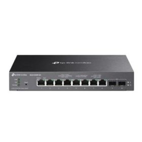 TP-Link Omada SG2210XMP-M2 Switch 10 Puertos - Gestionado - 8xRJ45 PoE+ 2.5Gbps - 2xSFP 10Gbps - Soporta QOS - Conmutacion hasta 80Gbps - Color Negro