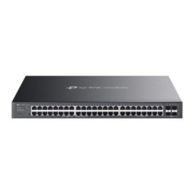 TP-Link Omada SG2452LP Switch 52 Puertos - Semigestionable - 32xRJ45 PoE+ 1Gbps - 16xRJ45 PoE++ 1Gbps - 4xSFP 1Gbps - Soporta QOS - Conmutacion 104Gbps - Carcasa Metalica - Color Negro