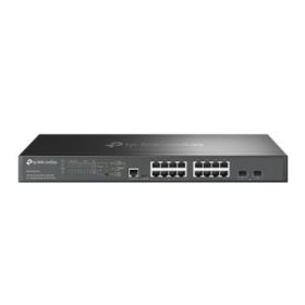 TP-Link Omada SG3218XP-M2 Switch 18 Puertos - Gestionado - 16xRJ45 2.5Gbps - 2xSFP+ 10Gbps - Soporta QOS - Conmutacion hasta 120Gbps - Color Negro