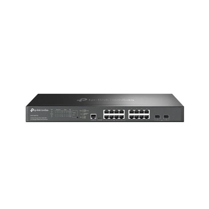 TP-Link Omada SG3218XP-M2 Switch 18 Puertos - Gestionado - 16xRJ45 2.5Gbps - 2xSFP+ 10Gbps - Soporta QOS - Conmutacion hasta 120Gbps - Color Negro