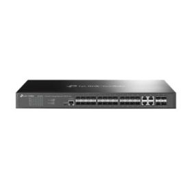 TP-Link Omada SG3428XF Switch 28 Puertos - Gestionado - 20xSFP - 4xRJ45/SFP Combo - 4xSFP+ 10Gbps - Soporta QOS - Doble Fuente de Alimentacion - Conmutacion hasta 128Gbps - Color Negro