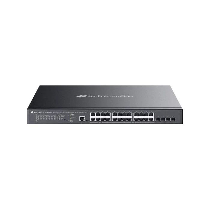 TP-Link Omada SG3428XMPP Switch 28 Puertos - Gestionado - 8xRJ45 PoE++ 1Gbps - 16xRJ45 PoE+ 1Gbps - 4xSFP 10Gbps - Soporta QOS - Conmutacion hasta 128Gbps - Carcasa Metalica - Color Negro