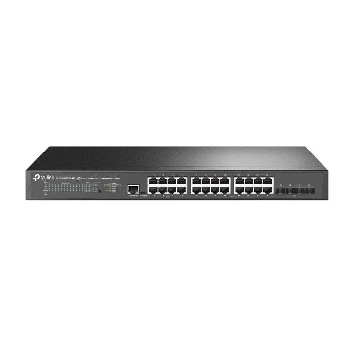 TP-Link Omada SG3428XPP-M2 Switch 28 Puertos - Gestionado - 8xRJ45 PoE++ 2.5Gbps - 16xRJ45 PoE+ 2.5Gbps - 4xSFP 10Gbps - Soporta QOS - Conmutacion hasta 200Gbps - Color Negro