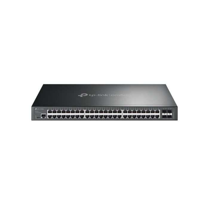 TP-Link Omada SG3452X Switch 52 Puertos - Gestionado - 48xRJ45 1Gbps - 4xSFP+ 10Gbps - Soporta QOS - Conmutacion hasta 176Gbps - Carcasa Metalica - Color Negro