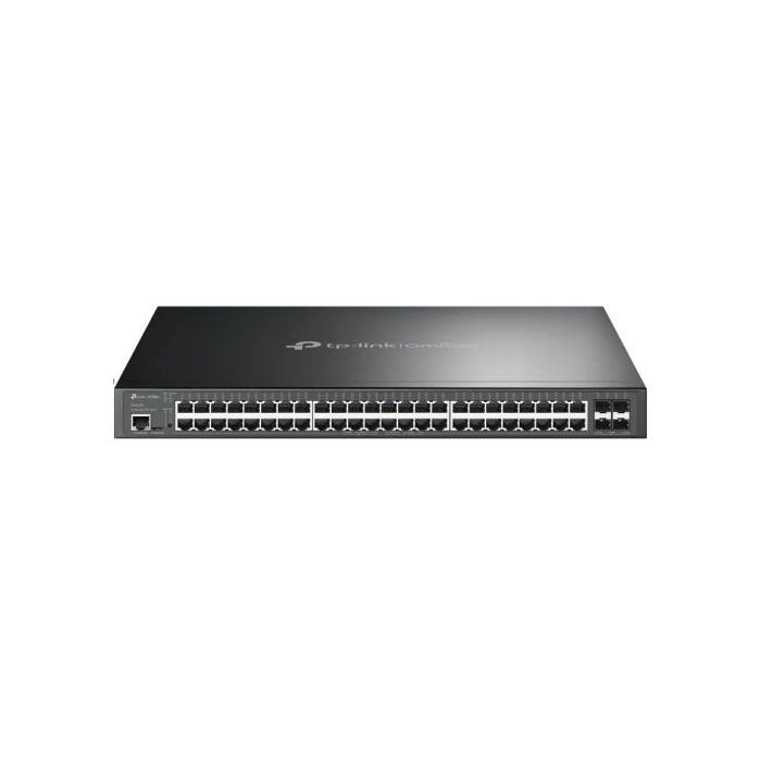 TP-Link Omada SG3452XP Switch 52 Puertos - Gestionado - 48xRJ45 PoE+ 1Gbps - 4xSFP+ 10Gbps - Soporta QOS - Conmutacion hasta 176Gbps - Carcasa Metalica - Color Negro