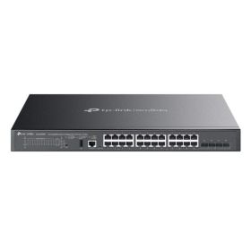 TP-Link Omada SG5428X Switch 28 Puertos - Capa 3 - 24xRJ45 1Gbps - 4xSFP+ 10Gbps - Funciones y Seguridad Avanzada - Conmutacion hasta 128Gbps - Color Negro