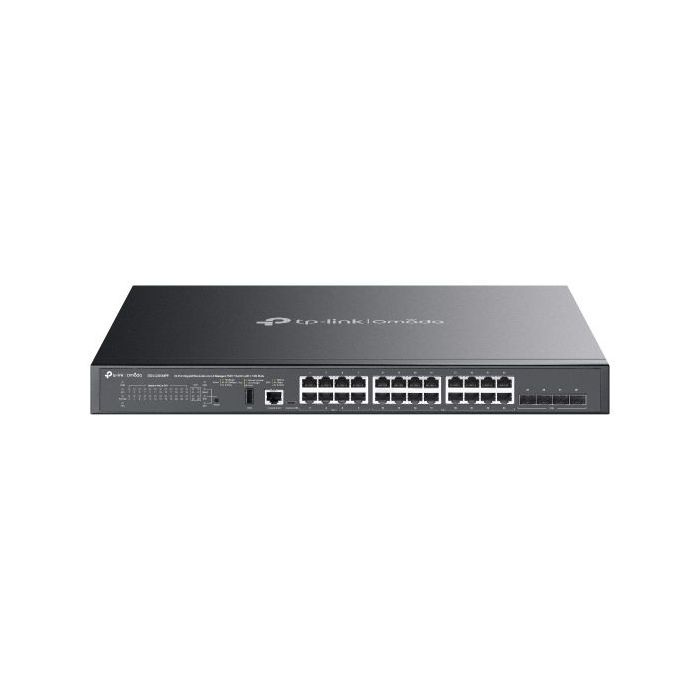 TP-Link Omada SG5428XMPP Switch 28 Puertos - Gestionable - 8xRJ45 PoE++ 1Gbps - 16xRJ45 PoE+ 1Gbps - 4xSFP 10Gbps - Soporta QOS - Conmutacion hasta 128Gbps - Color Negro