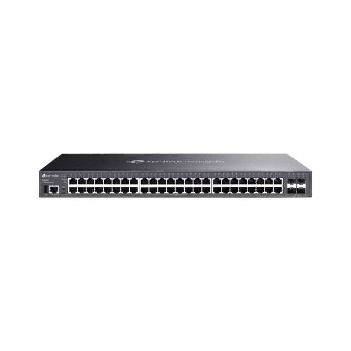 TP-Link Omada SG5452X Switch 52 Puertos - Gestionable - 48xRJ45 1Gbps - 4xSFP+ 10Gbps - Conmutacion hasta 176Gbps - Color Negro