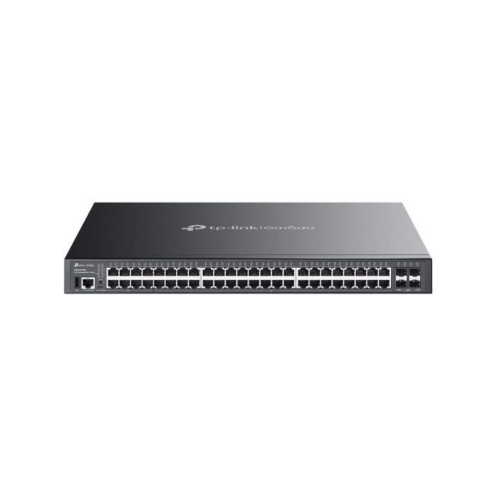 TP-Link Omada SG5452XMPP Switch 52 Puertos - Gestionable - 40xRJ45 PoE+ 1Gbps - 8xRJ45 PoE++ 1Gbps - 4xSFP+ 10Gbps - Soporta QOS - Conmutacion hasta 176Gbps - Color Negro