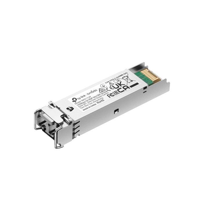 TP-Link Omada SM311LM Modulo Transceptor SFP - 1000Base-SX MMF - Fibra Optica hasta 550m - Velocidad hasta 1.25Gbps - Conexion en Caliente - Monitorizacion DDM