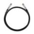 TP-Link Omada SM5220-3M Cable de Conexion Directa de 3m - Velocidad hasta 10Gbps - Conector 10G SFP+ - Cobre Plateado - Color Negro