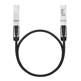 TP-Link Omada SM9220-1M Cable de Conexion Directa de 1m - Velocidad hasta 100Gbps - 30AWG - Plug and Play - Conector QSFP28 - Cobre Plateado - Color Negro