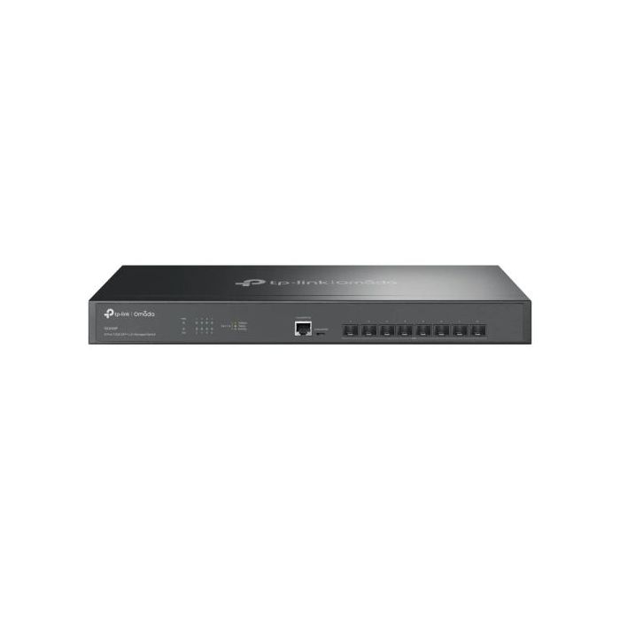 TP-Link Omada SX3008F Switch 8 Puertos SFP+ - Gestionado - Soporta QOS - Conmutacion hasta 160Gbps - Carcasa Metalica - Color Negro