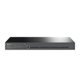 TP-Link Omada SX3016F Switch 16 Puertos SFP 10Gbps - Gestionado - Soporta QOS - Doble Fuente de Alimentacion - Conmutacion hasta 320Gbps - Carcasa Metalica - Color Negro