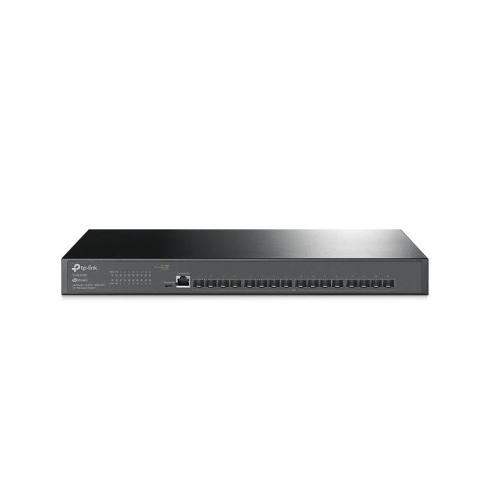 TP-Link Omada SX3016F Switch 16 Puertos SFP 10Gbps - Gestionado - Soporta QOS - Doble Fuente de Alimentacion - Conmutacion hasta 320Gbps - Carcasa Metalica - Color Negro