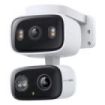 TP-Link Tapo C246D Camara de Seguridad Exterior - 2K QHD - 2 Lentes - WiFi - Resolucion 3Mpx - Vision Nocturna - Audio Bidireccional - Cancelacion de Ruido - Color Blanco y Negro