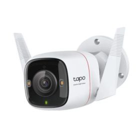 TP-Link Tapo C325WB Camara de Seguridad - 2K QHD - IP66 - WiFi - Ethernet - Focos Incorporados - Vision Nocturna - Cancelacion de Ruido - Color Blanco y Negro