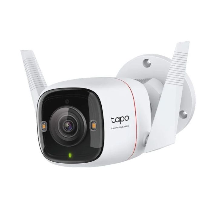 TP-Link Tapo C325WB Camara de Seguridad - 2K QHD - IP66 - WiFi - Ethernet - Focos Incorporados - Vision Nocturna - Cancelacion de Ruido - Color Blanco y Negro