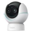 TP-Link Tapo C840 Camara de Seguridad - 2K QHD - Bluetooth - 2 Lentes - Deteccion con IA - WiFi - Vision Nocturna - Resolucion 4Mpx - Audio Bidireccional - Cancelacion de Ruido - Color Blanco y Negro
