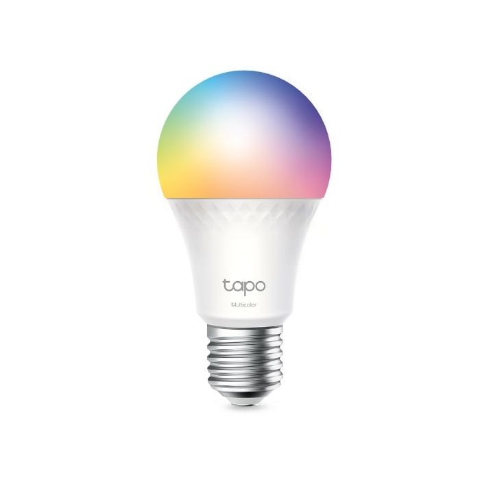 TP-Link Tapo L535E Bombilla Inteligente RGB - Intensidad Regulable - Formato A60 - Casquillo E27 - WiFi - Temporizador - Compatible con Asistente de Voz - Control con App - Multicolor
