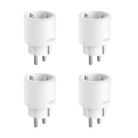 TP-Link Tapo P115 Pack de 4 Enchufes Inteligentes - WiFi - Temporizador - Monitorizacion de Energia y Gasto - Modo Ausente - Control con App y Asistentes Virtuales - Color Blanco