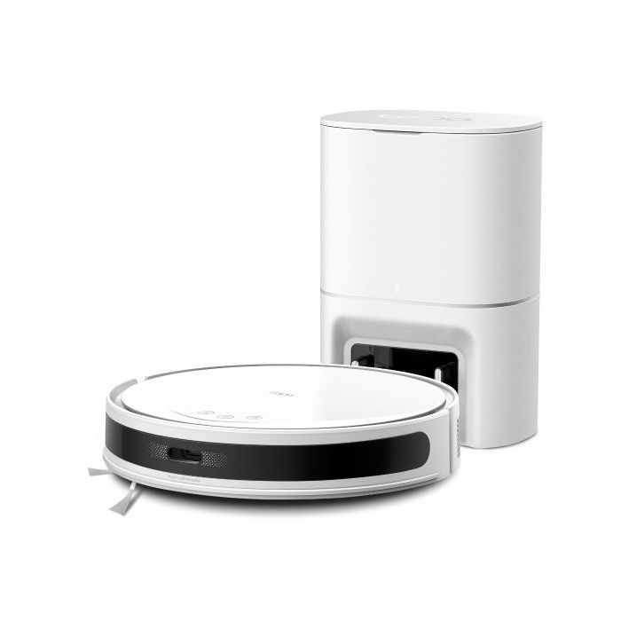 TP-Link Tapo RV20 Max Plus White MagSlim Robot Aspirador con Friegasuelos - 5300Pa - 2600mAh - Base de Autovaciado de 3l - Mapeo Preciso - Filtro HEPA - 2 Depositos de 300ml - Color Blanco